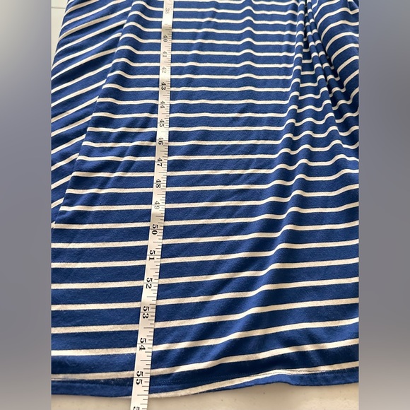 NWT. Isabel Maternity by Ingrid & Isabel Blue Striped Maxi Tank Dress Size XXL - Picture 9 of 13